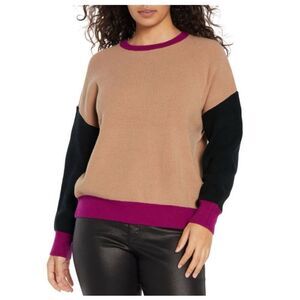 Express color block womens oversized sweater size S